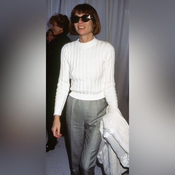 GIANNI PETITE Red Silk High Waist Cuffed Ankle Cropped Pants • Vintage 90s • 4 P - Picture 16 of 16